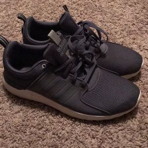 Grey adidas cloud foam shoes